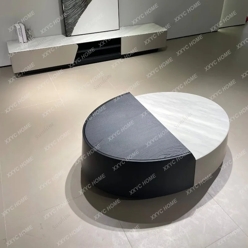 

SLModern simple microcrystalline stone functional coffee table marble minimalist small apartment
