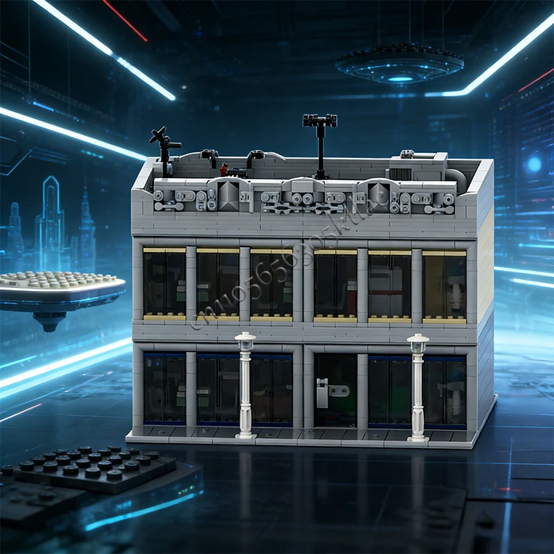 2313 PCS Medieval Office Building MOC Customize Modular Building Block Design Creative Design Kids Simple DIY Festival Toy Gift