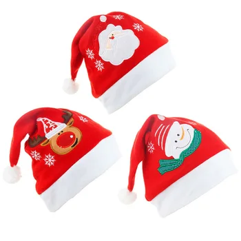 1pc Weihnachts mütze Kinder Baby Weihnachts mütze Weihnachts ferien Hut für Weihnachten festliche Party Neujahr Geschenk Dekor weiche Plüsch kappen