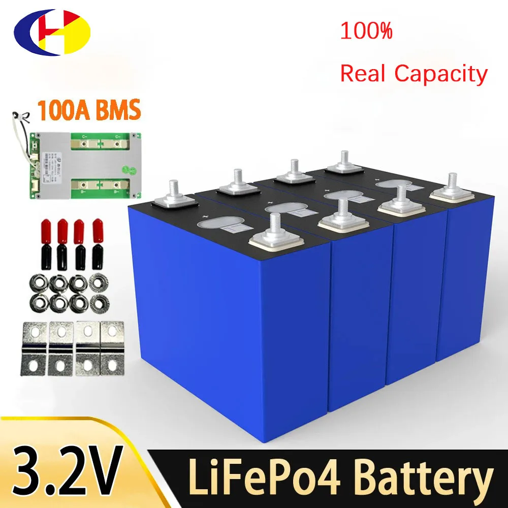 4PCS 3.2V 100Ah 105Ah Lifepo4 Battery  full capacity Deep Cycle lifepo4 battery 12v 100ah 24v lifepo4 battery Solar Cell lithium