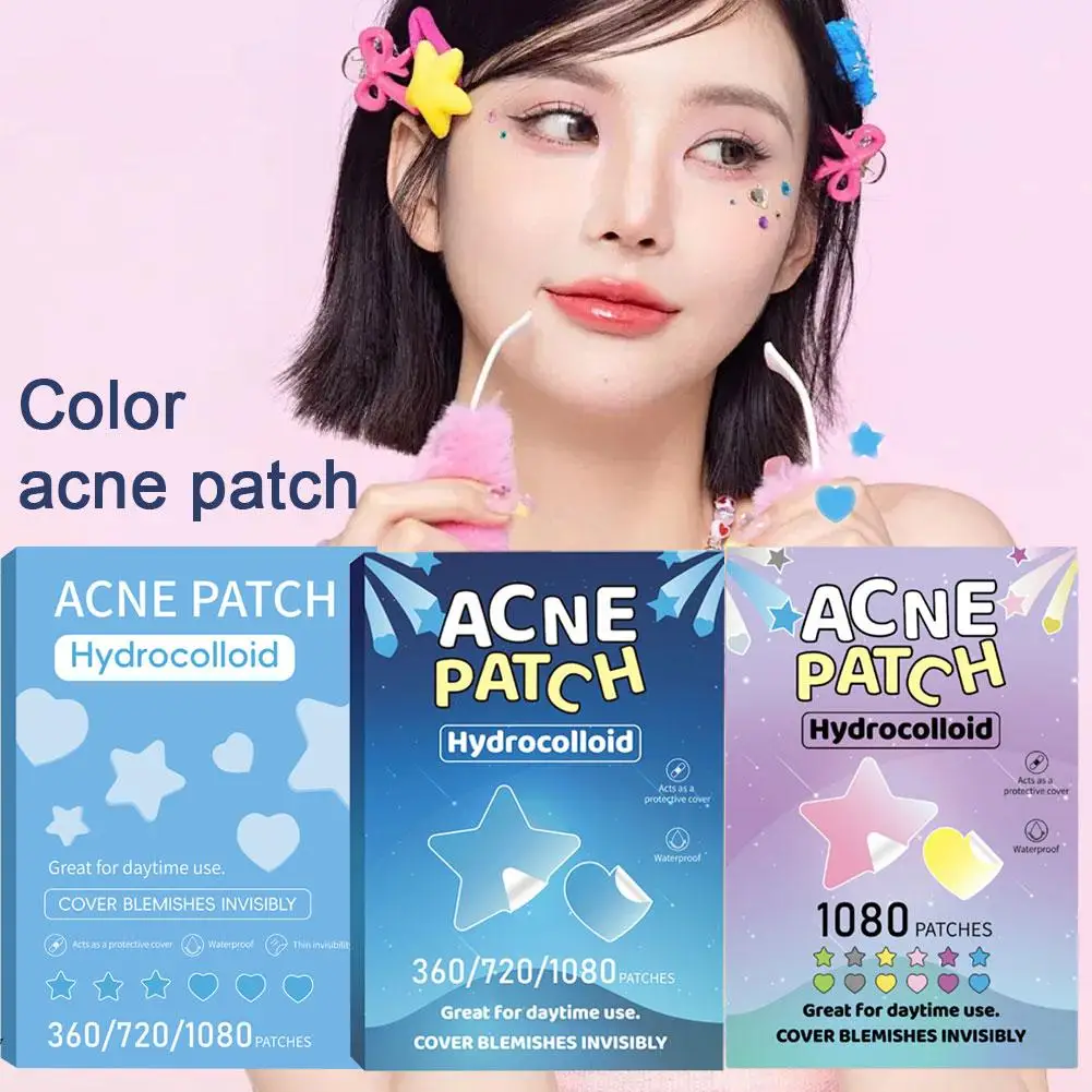 Hydrocolloid Acne Patch Kleurrijke Ster hartvormige Puistje verwijderen Concealer Onzichtbare Spot marks Cover Sticker huidverzorging patches