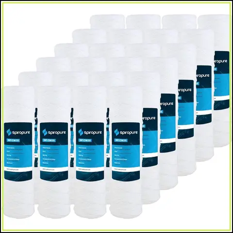 10x2.5 20 Micron Sediment Water Filter Cartridge 24-Pack