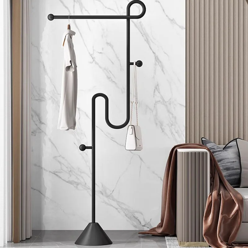 رفوف المعاطف الحديثة المفتوحة الحد الأدنى الدائمة الملابس الفضاء معطف رفوف عرض الطابق المدخل Arara De Roupa أثاث قاعة المدخل