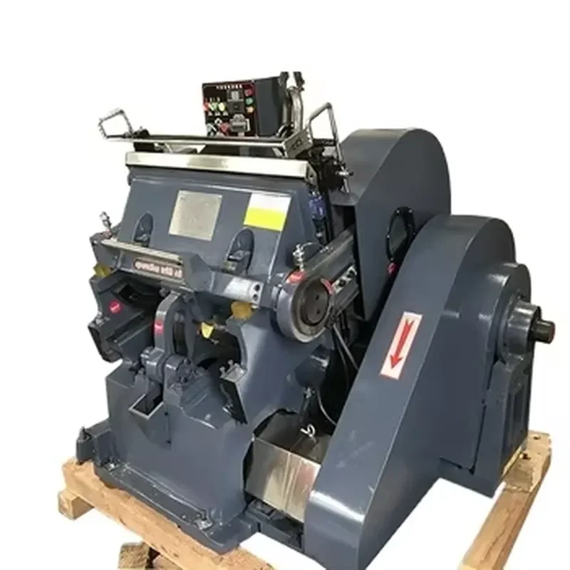 Máquina troqueladora plana industrial ZH-ML, máquina troqueladora manual industrial de platón para papel