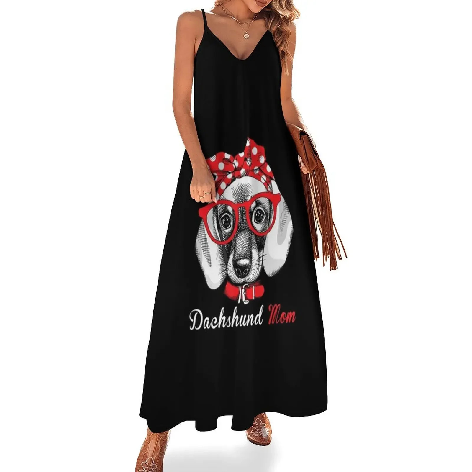 

Dachshund Mom Doxie Wiener Lover Mother's Day Sleeveless Dress party dresses woman beach dresses women long dresses