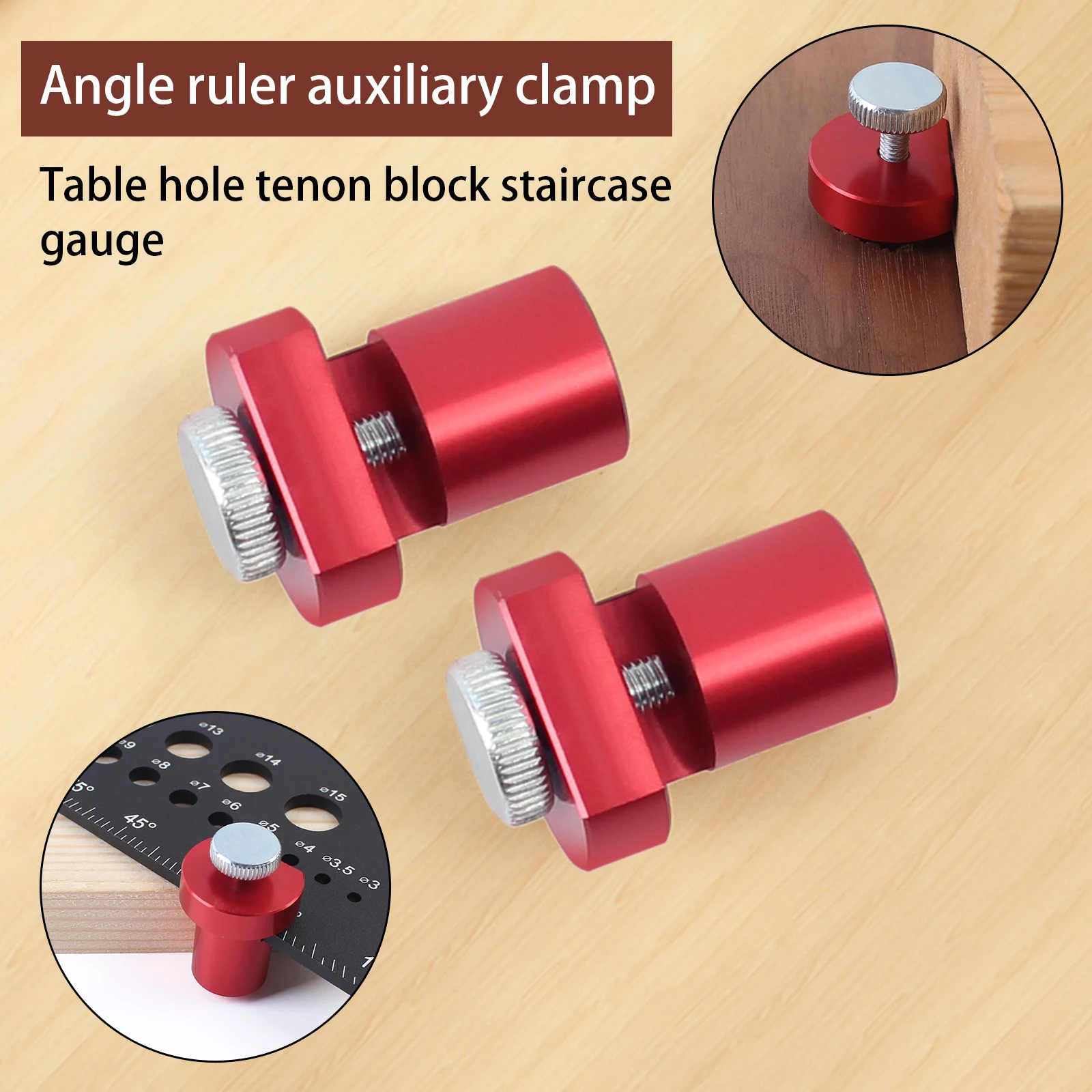 Imagem -02 - Stair Gauge para Framing Convencional Square Stop Framing Tool Braçadeira Fixa Rápida Ferramenta de Carpinteiro Novo Pcs