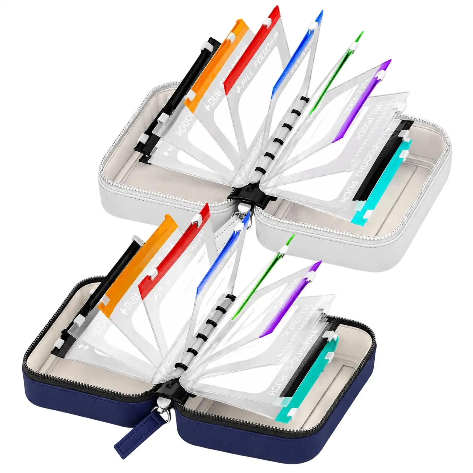 travel weekly medication organizer Household Storage Packing Bag color-coded pill pouches for easy labeling and refilling