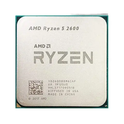 Ryzen 5 2600 Processor R5 2600 CPU Up to 3.9GHz 6-Core 12-Thread Socket AM4 Bulk CPUs