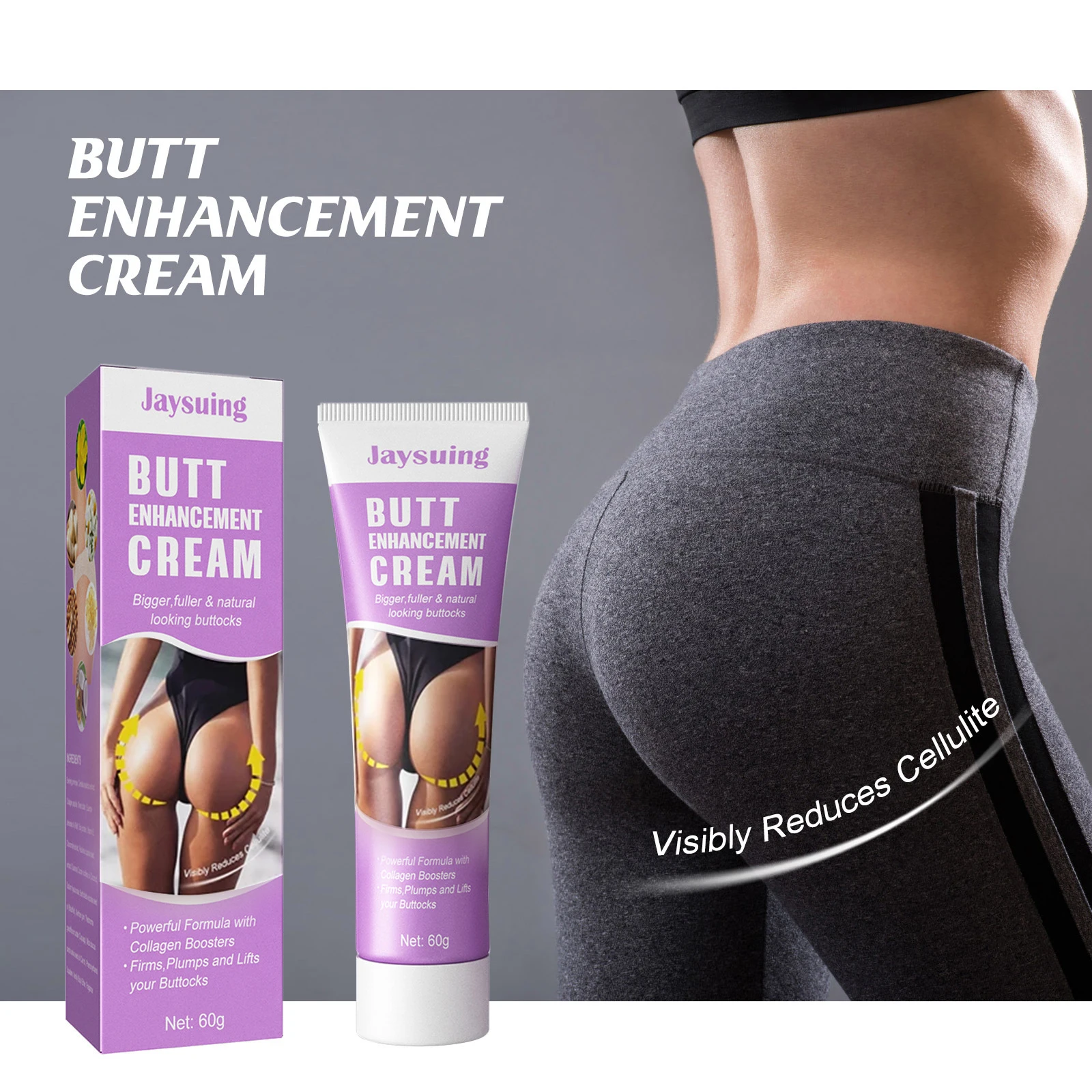 Butt Enhancement Cream Garlic Buttock Enlargement Massage Cream Hip Lift Up Butt Lifting Firming Body Care