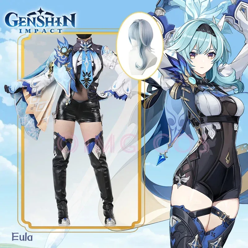 

DY2025Genshin Impact Eula Cosplay Costume Uniform Anime Chinese Style Halloween Costumes For Women Game