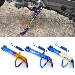 Universal Motorcycle Stand CNC Aluminum Electroplate Kickstand Iron Side Footboard Leg Support Accessory For Scooter motorbike