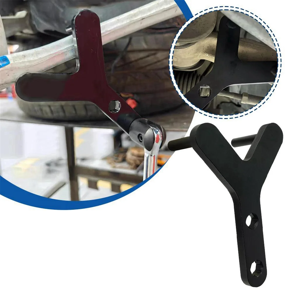 أداة إزالة وصلة ذراع التحكم السفلي للسيارات وذراع التأرجح الأسود أداة تركيب غطاء التعليق للدراجة -L94A #6