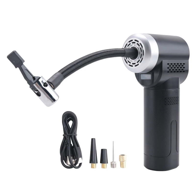 

EAFC Portable Air Compressor Wireless Or Wired Inflatable Pump Portable Digital Tire Inflator For Car, Bicycle, Balls