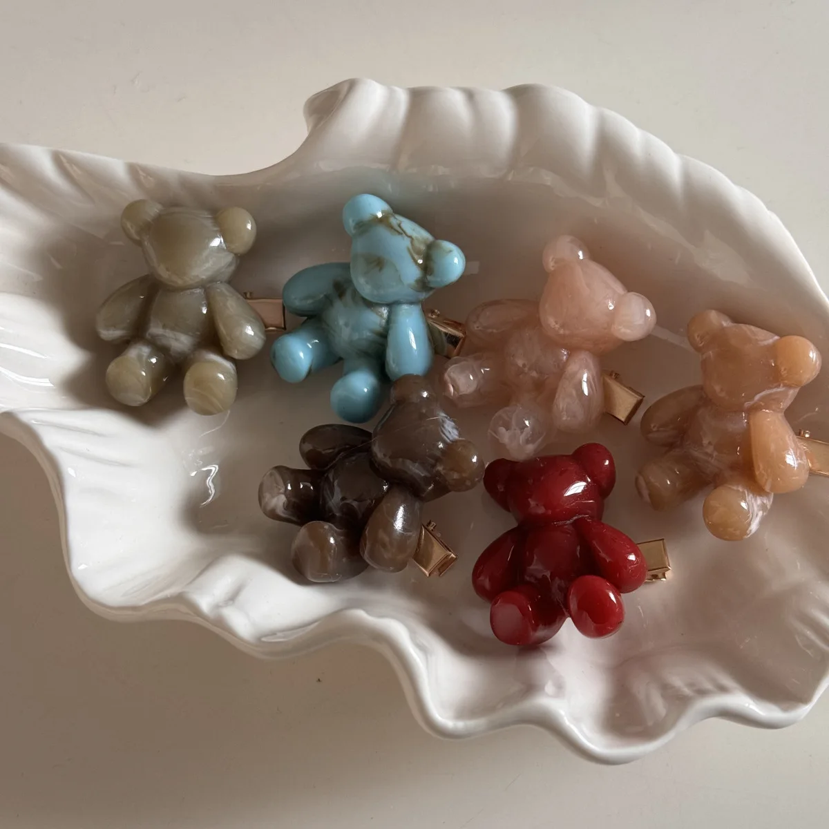 

Заколки для волос с милым медведем из мультфильма для женщин, девочек, детей, челка ручной работы, боковые заколки для волос, модные аксессуары для волос, заколки, головные уборы