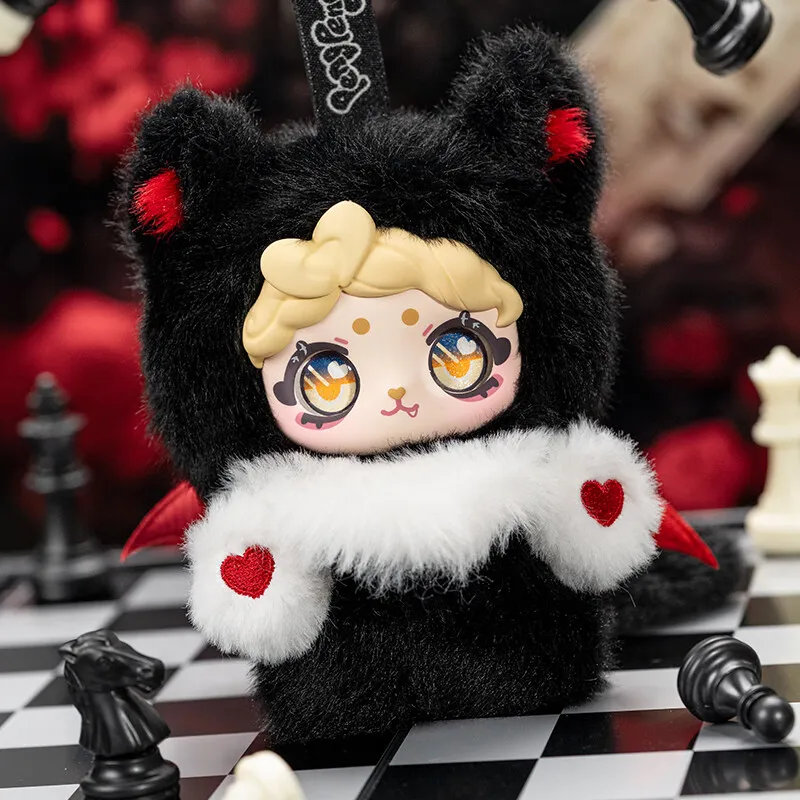 Pengpeng Pawsection Cute Evil Group Series Blind Box Kawaii Doll Hanger Cartoon Desktop Decor Mystery Box Girl Surprise Gift