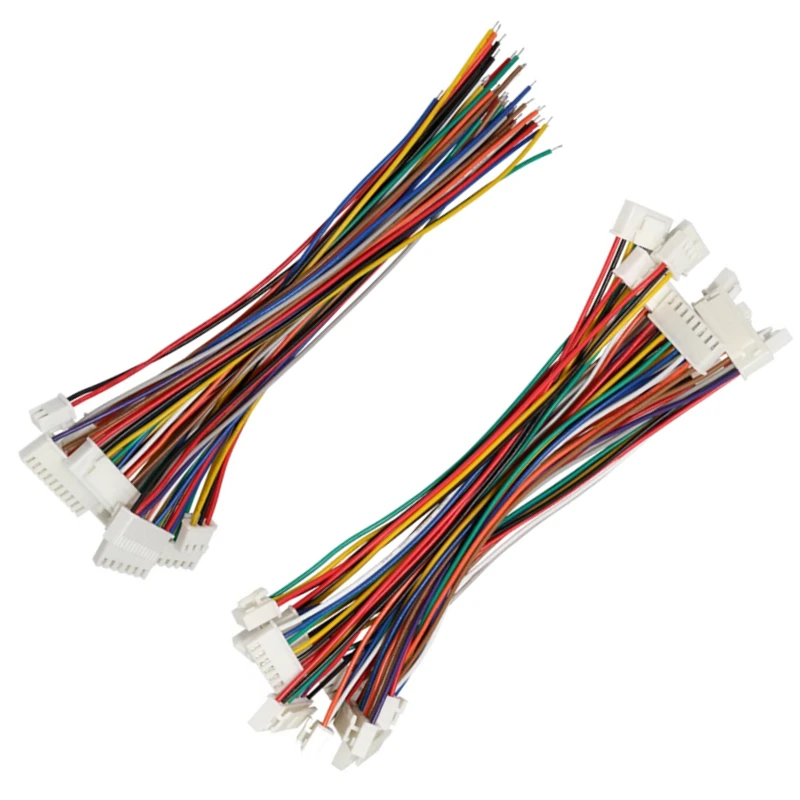 5Pcs XHB 2.54mm with Lock Connector Wire 24AWG Single/Double Head Forward & Reverse Polarity 10/20/30cm Length
