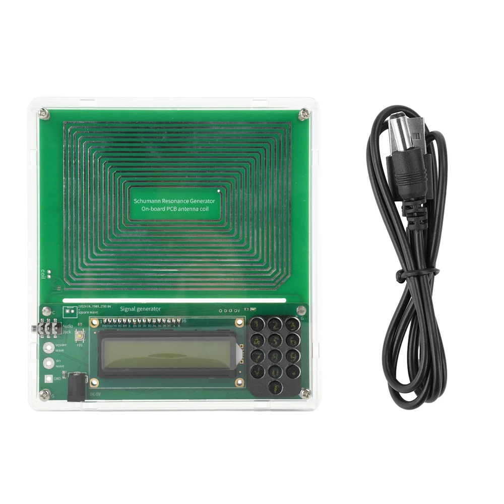 Adjustable 0.01Hz~100000Hz 7.83Hz Schumann Wave Pulse Generator Ultra-low Frequency Pulse Sine Wave Generator Audio Resonator