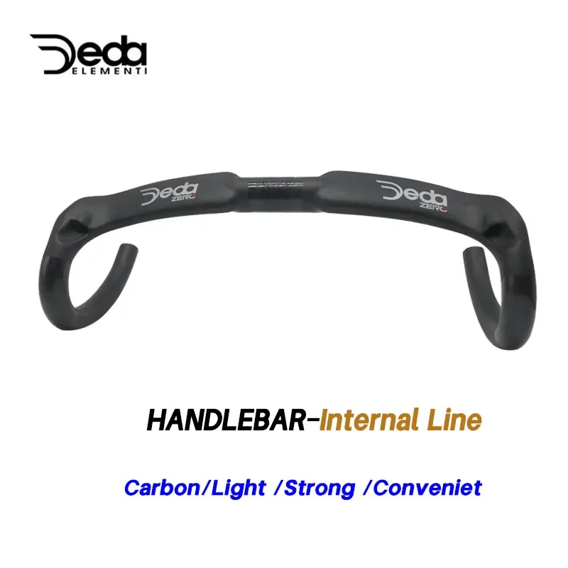 Deda carbon handlebar  Road Bicycle  Handlebar Bicycle Accessories 380/400/420/440mm Bicycle Handle Bike Parts Internal Routing