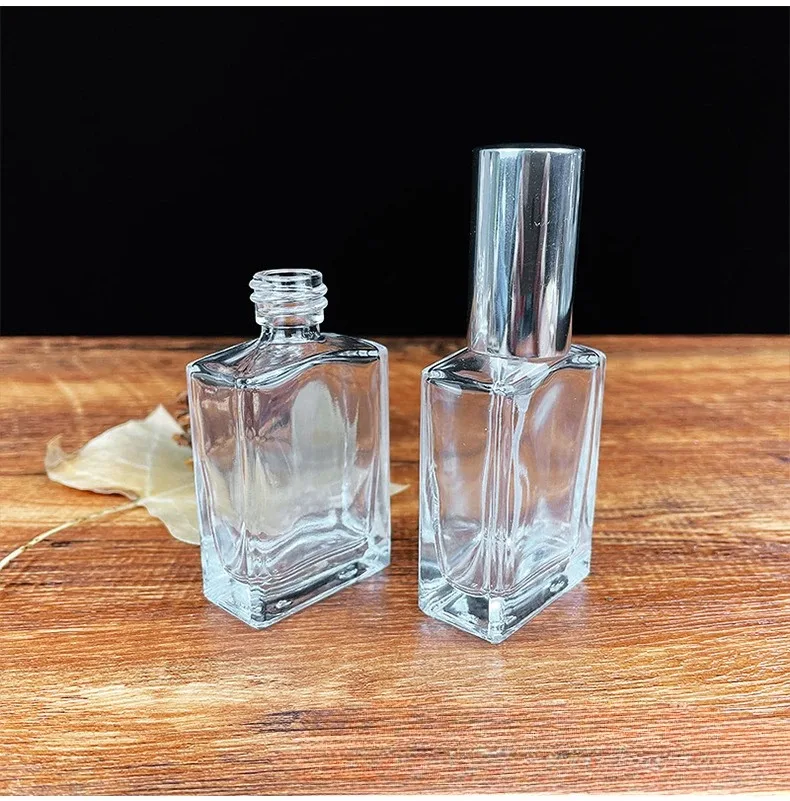 3pcs Perfume Glass Bottle 30ml 50ml 100ml Square Bottle Empty Spray Travel Customized Refill Perfume Bottle Women/men Perfume