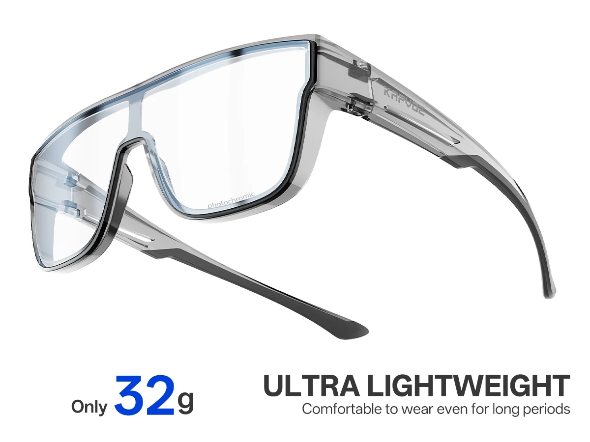 KAPVOE Neue Fitover Sonnenbrille UV400 Schutz Über Brille Träger Übergroße Quadratische Brille Männer Frauen Radfahren Laufen Gläser – Detail 17