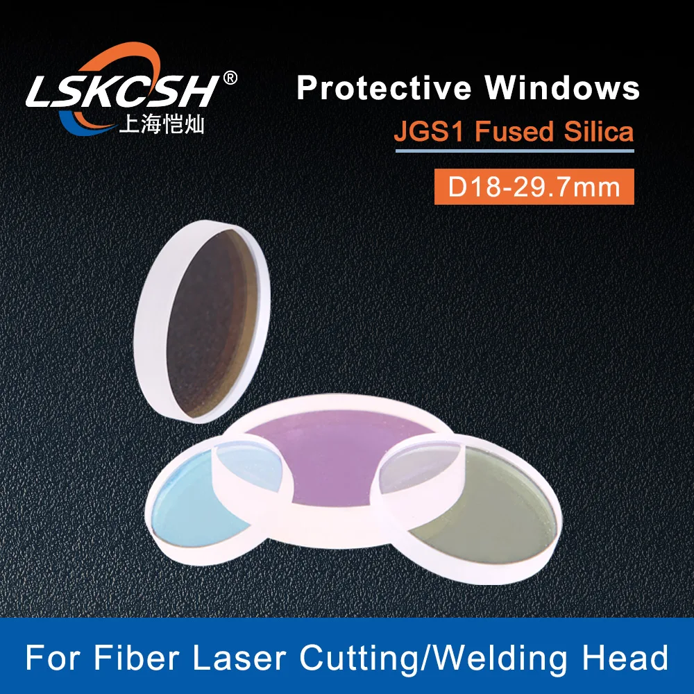 Glass Laser Protection Lens Window Protective Windows Dia22.35/24.9/25.4/26.5/27.9/28 Fiber Laser Cutting Machine Debris Shield