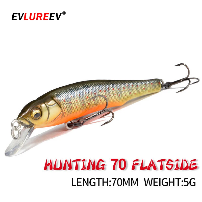 10Color 7cm/5g Mini Minnow Wobblers Floating Fishing Lures Minnow Crankbait Artificial Hard Swimbait Fish Lure Pike Wobblers