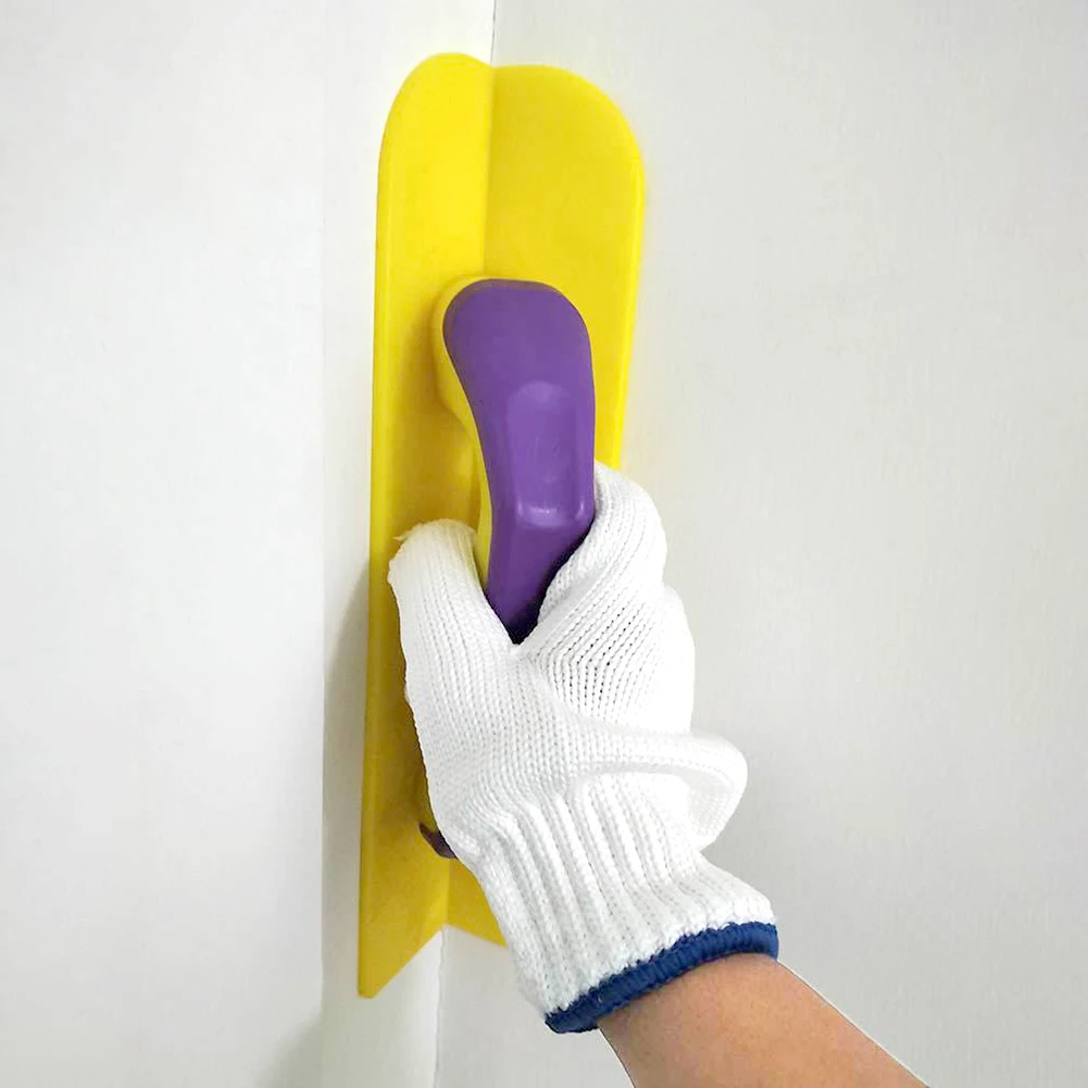 Cazzuola angolare in plastica per parete interna/esterna, coltello per stucco, raschietto, spatola multiuso per stucco, finitura in cemento, strumento per la costruzione della casa