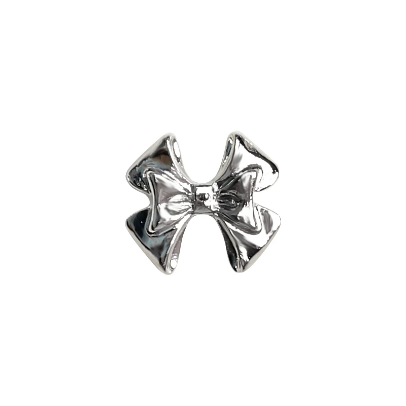 New 20pcs/Bag Alloy Retro 3D Mini Bow Simple Delicate Princess Series Metal Nail Art Charms Accessories Multi Size Bowtie Decor