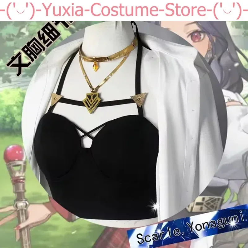 Vtuber Nijisanji EN ILUNA Scarle Yonaguni Game Suit Gorgeous Uniform Cosplay Costume Halloween Party Role Play Outfit