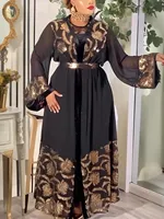Abaya Ramadan, Kaftan Dubaï, Robe Hijab Musulmane, Cardigan, Robes de Soirée Africaines pour Femmes, Kimono, Robe Femme, Caftan, Vêtements Islamiques 1