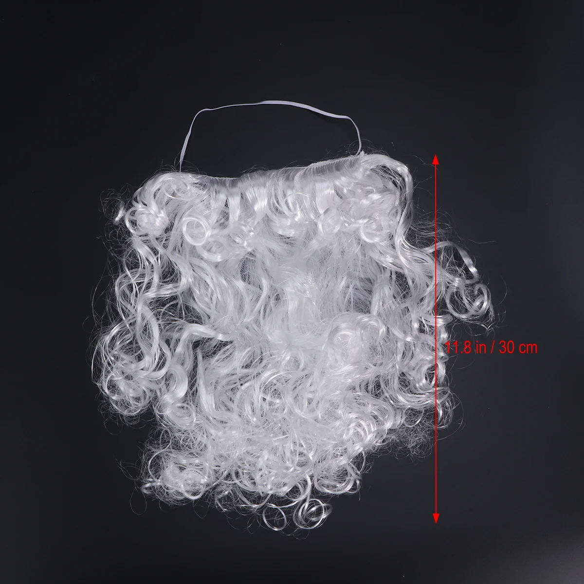 Santa Claus Beard Christmas Costume Cosplay Prop 30cm White Fancy Dress Party Accessory Santa Outfit Christmas Costume