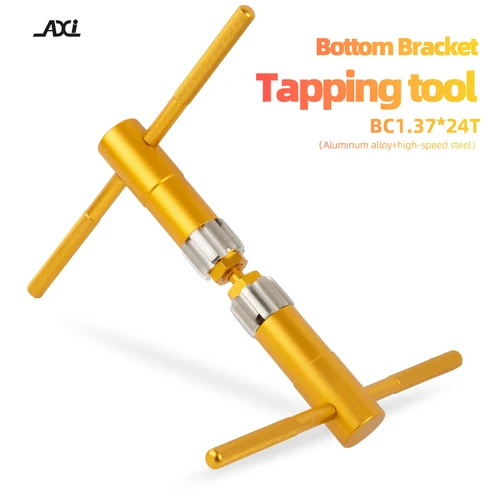 Imagen 1 del producto Soporte inferior de rosca BSA para bicicleta, herramienta de acero de alta resistencia BC 1,37x24T, Kit de herramientas de reparación de aleación de aluminio para cuadro de bicicleta