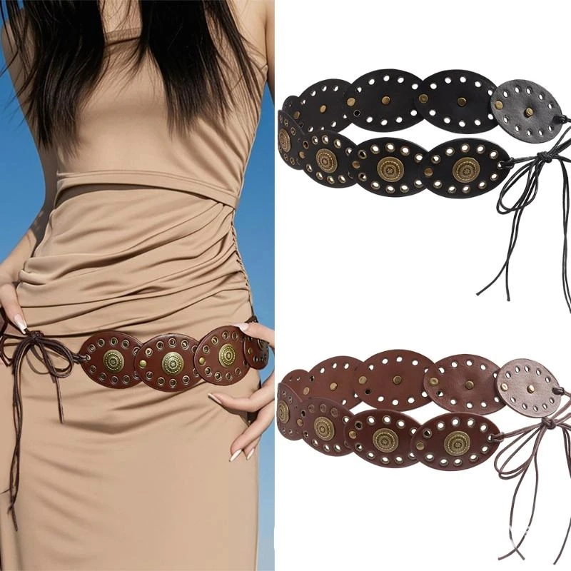 Wide Waist Strap Love Rivet Needle Buckle Belt Heart-shaped Studded Waist Belt PU Leather Splicing Women Dress Jeans Waistband