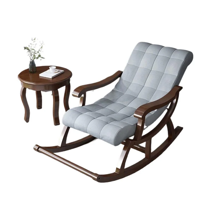 كرسي متأرجح كرسي منزلي شرفة قيلولة كرسي المسنين كرسي الاستجمام نموذج جديد ضوء فاخر خشب متين كرسي هزاز