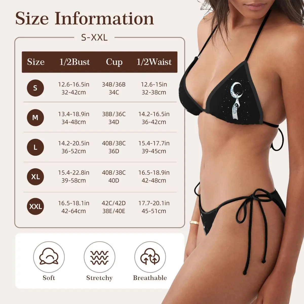 Personalizado para roupa de banho lua cavaleiro maiô feminino praia biquíni super-herói maiô de duas peças