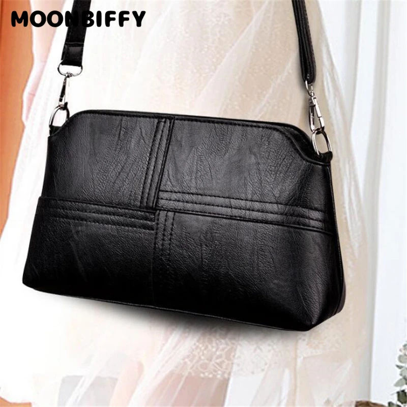 

Casual PU Leather Women Crossbody Bag Shoulder Messenger Bags For Female Mother Small Phone Purse Bags Hiqh Quality