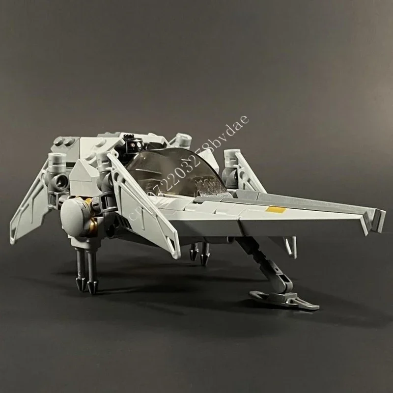 208PCS V-Wing Space War Military MOC SpaceShip Battle Model Building Blocks Architecture DIY Education Model Kids Toys Gift - view 3