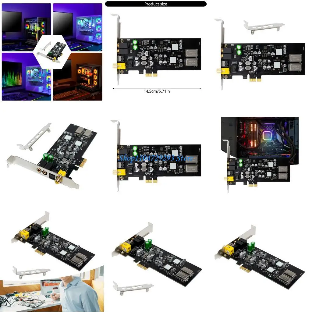 

Звуковая карта Y2GD Professional PCIExpress для микрофонов для наушников и цифровых усилителей