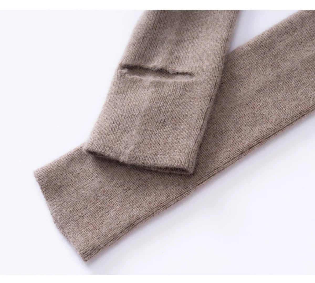 MVLYFLRT Women's Winter Foot And Leg Warmers Knee Protection 100 Cashmere Knitted Long Ankle Sleeves Fashionable Warm Leg Guards