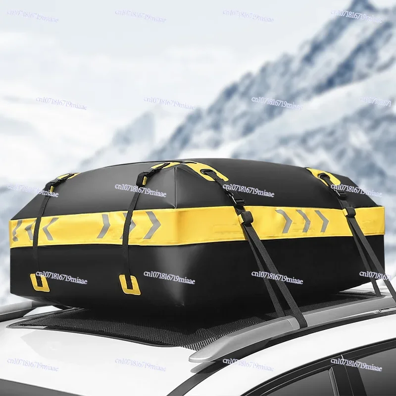 Car outdoor waterproof roof luggage bag with non-slip pad, universal with or without luggage rack