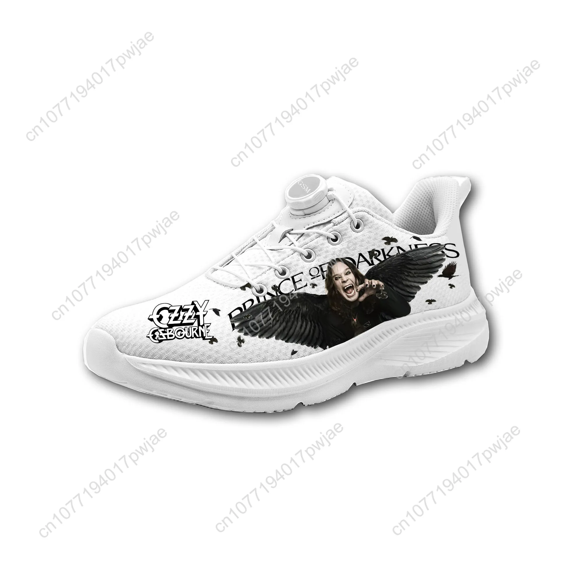 

Ozzy Osbourne Singer Mens Womens Casual Hiking Shoes Laceless Rotating Button Sports Shoes lightweight Custom Sneaker