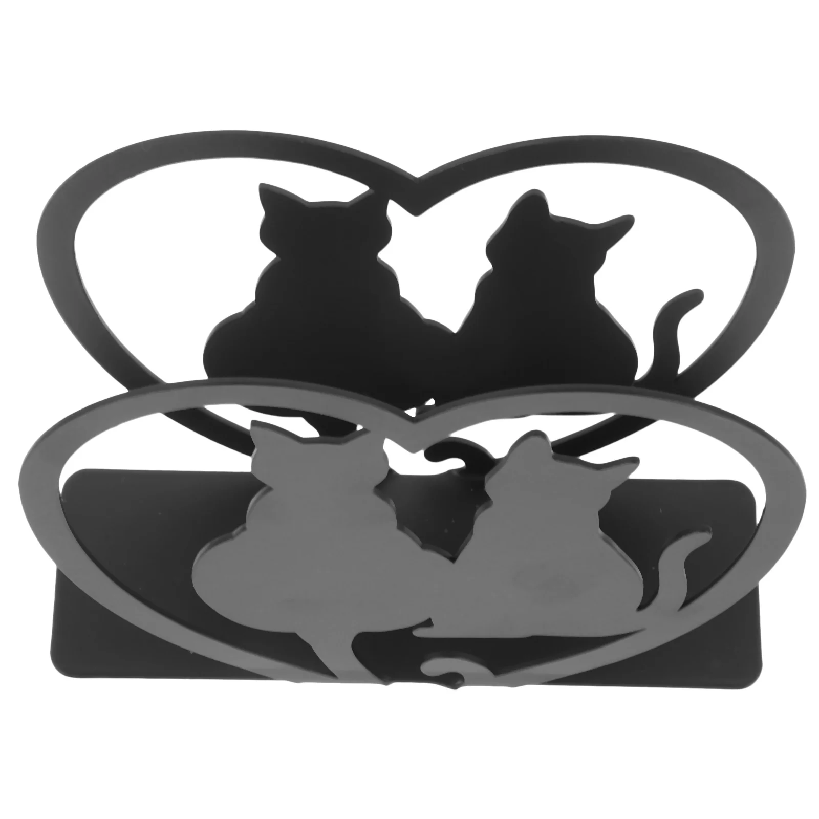 

Metal Napkin Holder Iron Decorative Cat Design Tissue Stand for Kitchen Restaurant Dining Table Vintage Style Napkin Holder