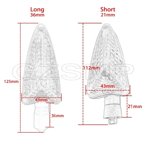 Imagen 2 del producto Indicador de señal de giro para motocicleta, luz intermitente apta para BMW G650GS, G310R, R1200RS, G310GS, R1200R, R1200GS, LC, ADV