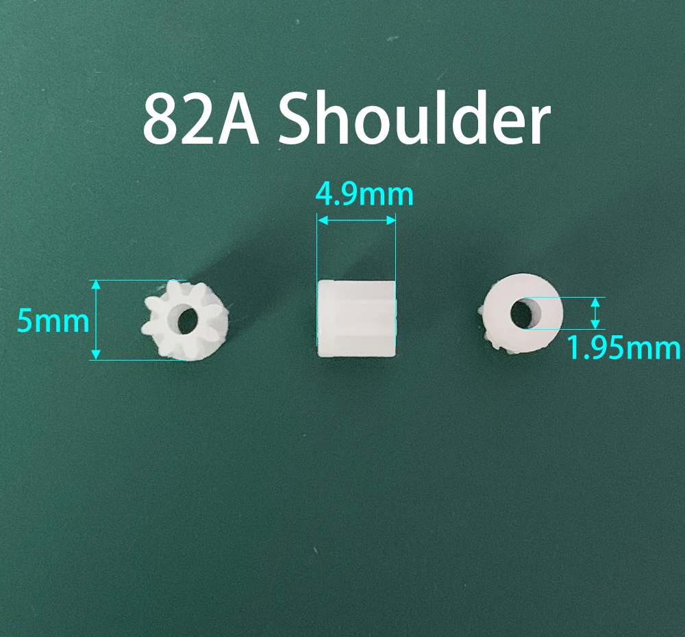 7/8 Teeth 0.5M Pinion Gear 72A 80.8A 81A 81.5A 082A Toy Helical Spare Parts Model DIY Plastic Gears Hole 0.8mm-2mm 10pcs/lot