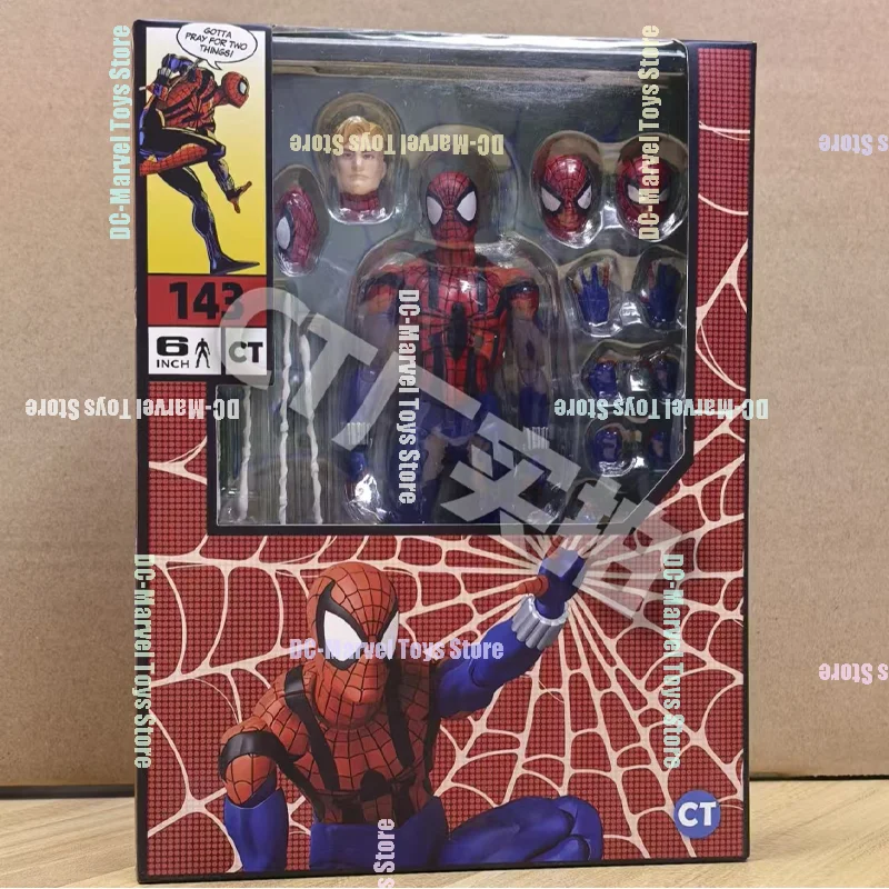 Ct Toys Spiderman Mafex 001 Peter Parker Andrew Garfield Mafex 143 Ben Reilly Comic Ver Anime Action Figure Custom Toys