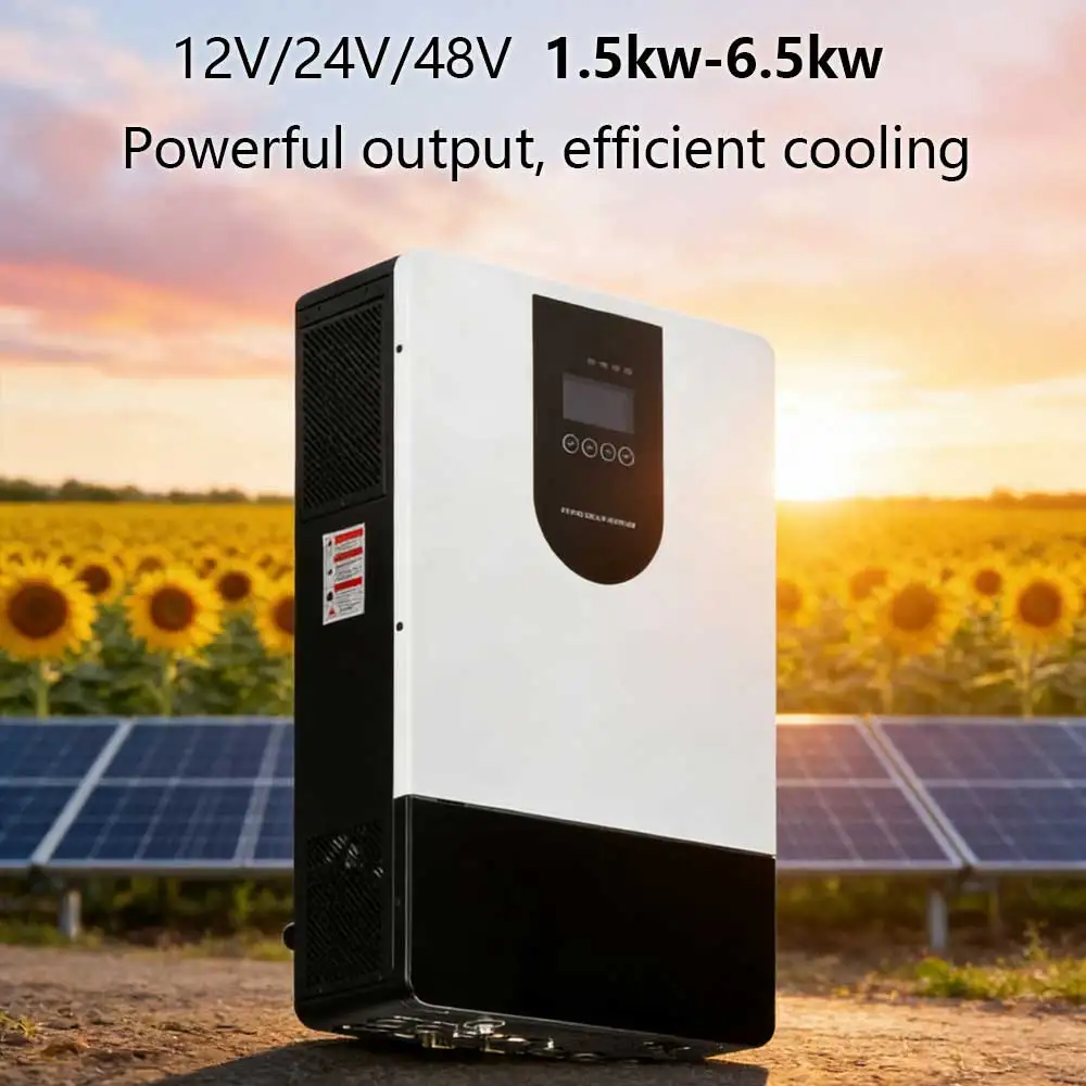 

1.5-6.5KW 12V/24V/48V High-frequency off-grid and on-grid solar inverter supports battery-free operation/Solar Activation