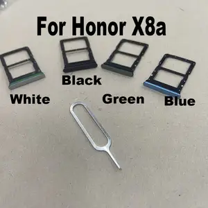 Bilashmart Huawei Honor X8a Sim Card Tray Slot Holder Socket Adapter Connector Repair Parts Replacement