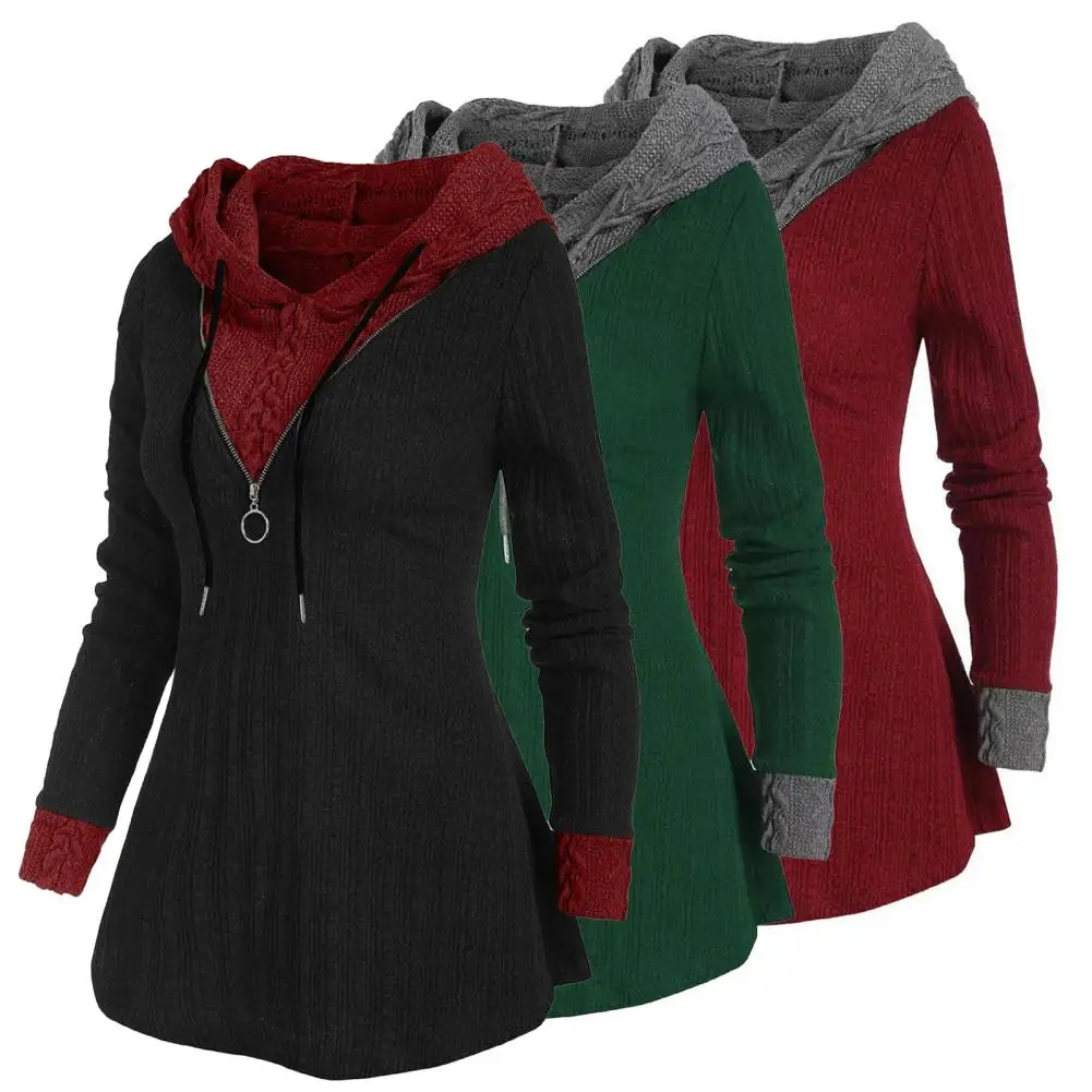 Women Pullover  Windproof   Women Blouse Women Hooded Sweatshirt Winter Clothing