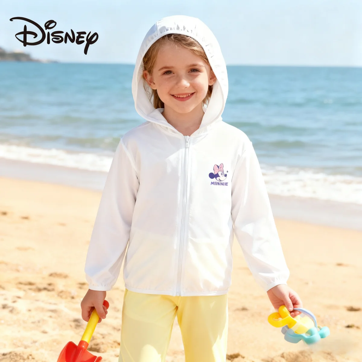 Veste de protection solaire respirante Disney pour enfants, imprimé Mickey, vêtements d'extérieur Anti-coup de soleil, légère, Ultra douce, résistante aux UV