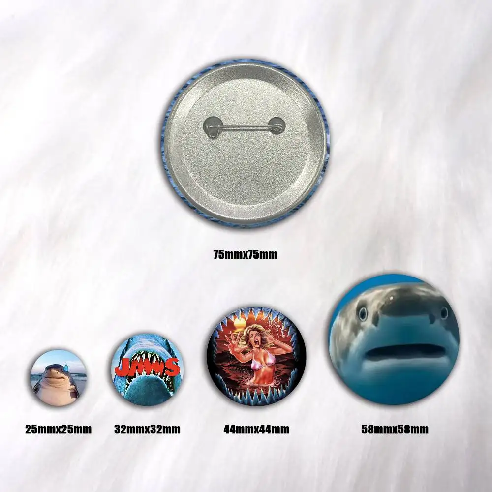A-J-Jaws-s Cosplay COSTUME Badge Pin Tinplate Brooch Prop Xmas Gift Birthday Gift